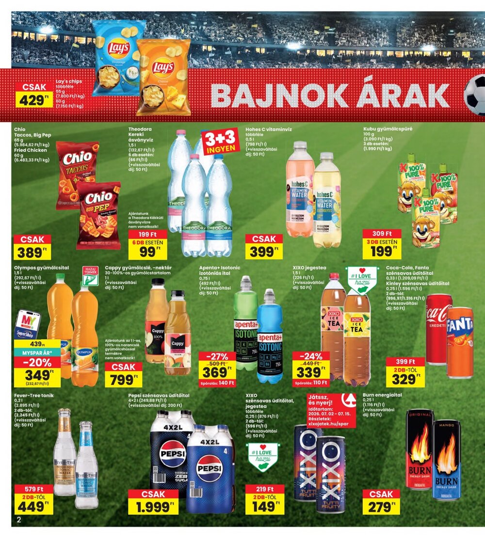 Interspar akciós újság 2026.07.02-től - 2. oldal.