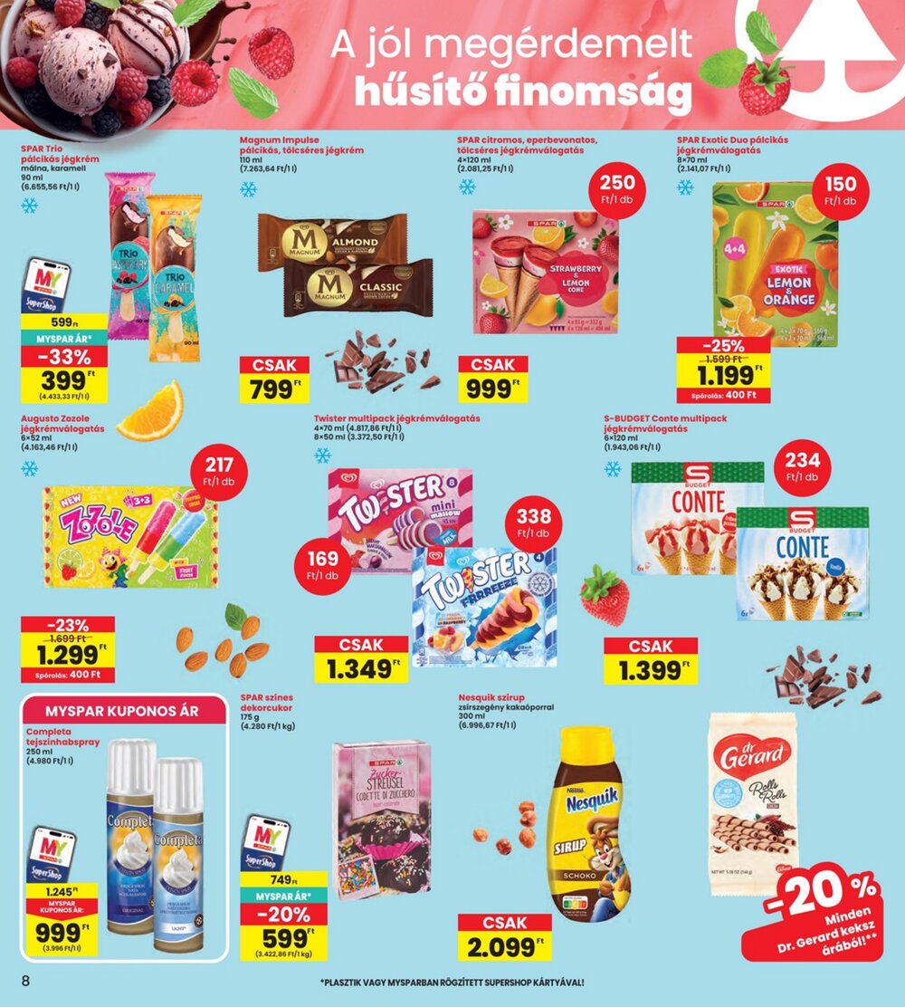 Interspar akciós újság 2026.07.02-től - 8. oldal.