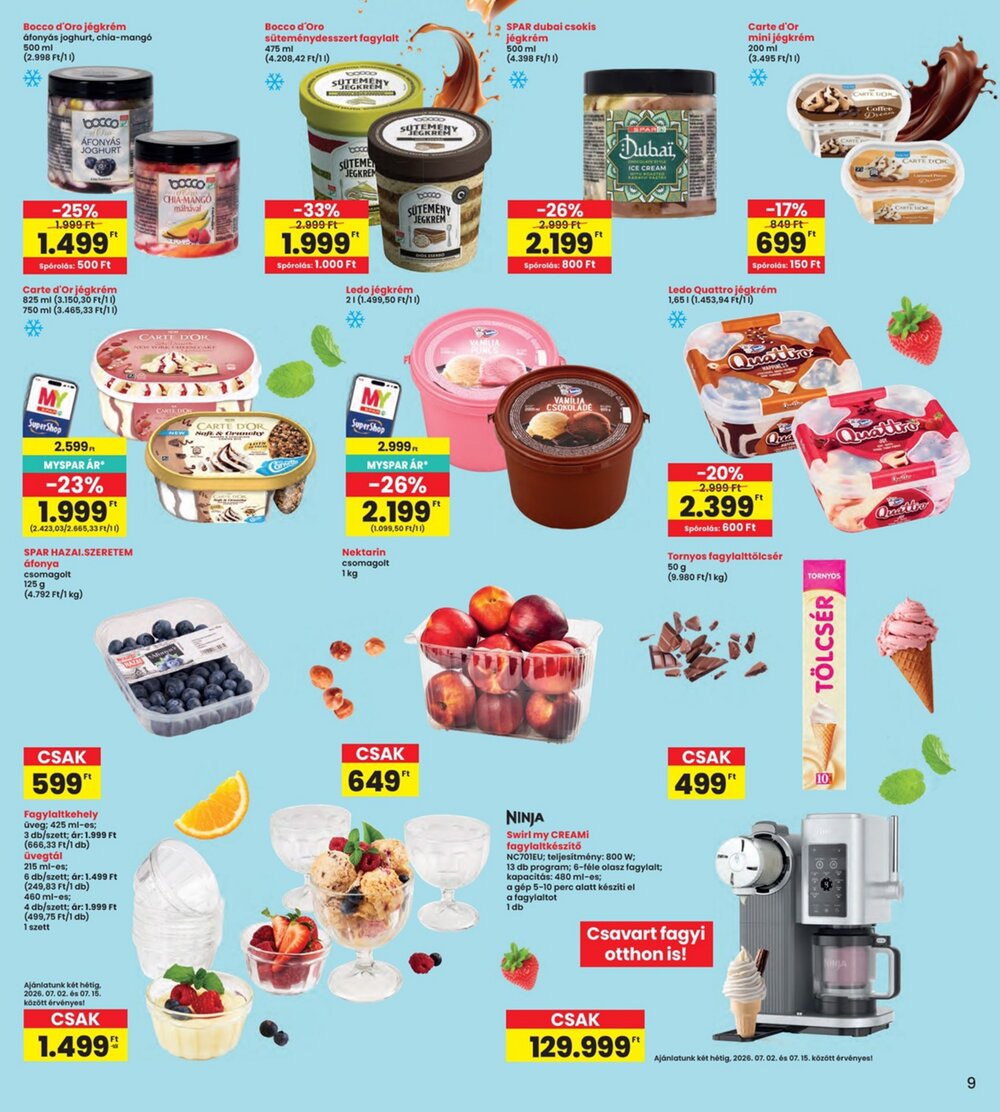Interspar akciós újság 2026.07.02-től - 9. oldal.