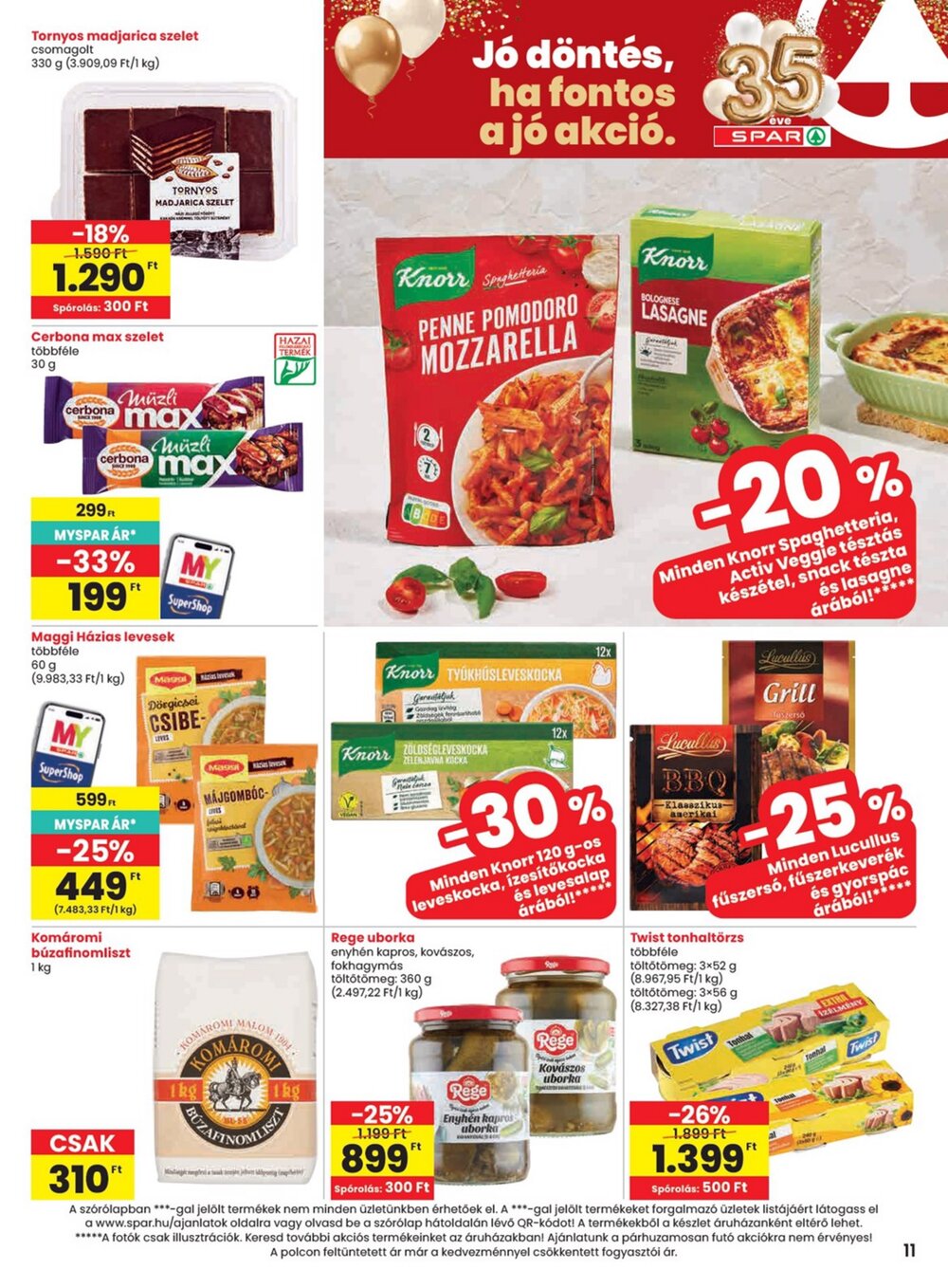 Spar akciós újság 2026.07.02-től - 11. oldal.