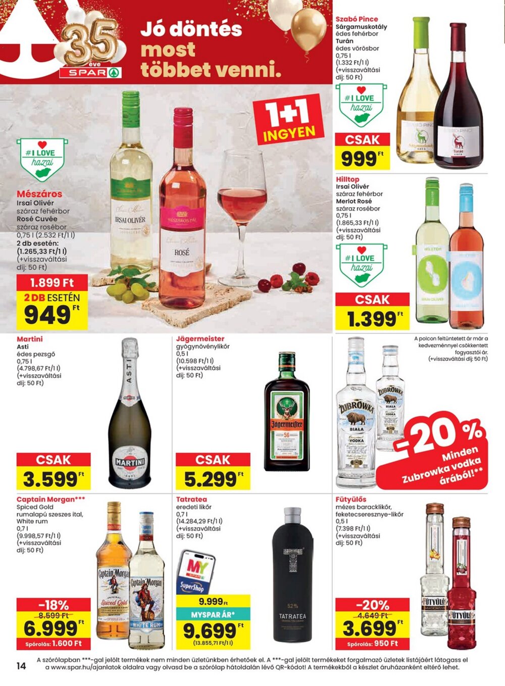 Spar akciós újság 2026.07.02-től - 14. oldal.