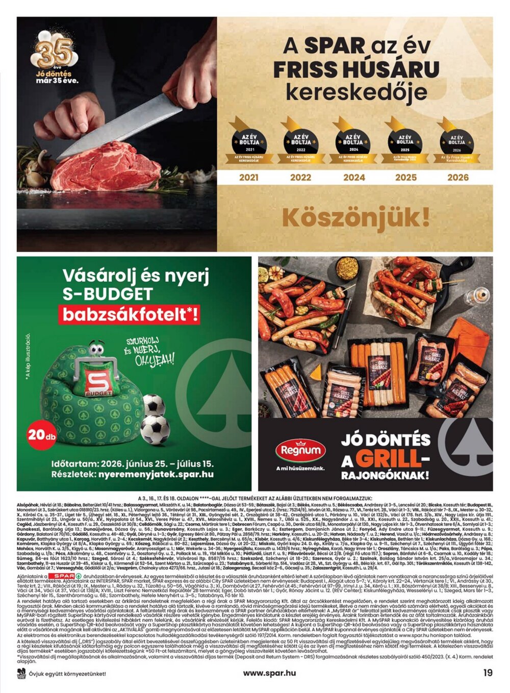 Spar akciós újság 2026.07.02-től - 19. oldal.