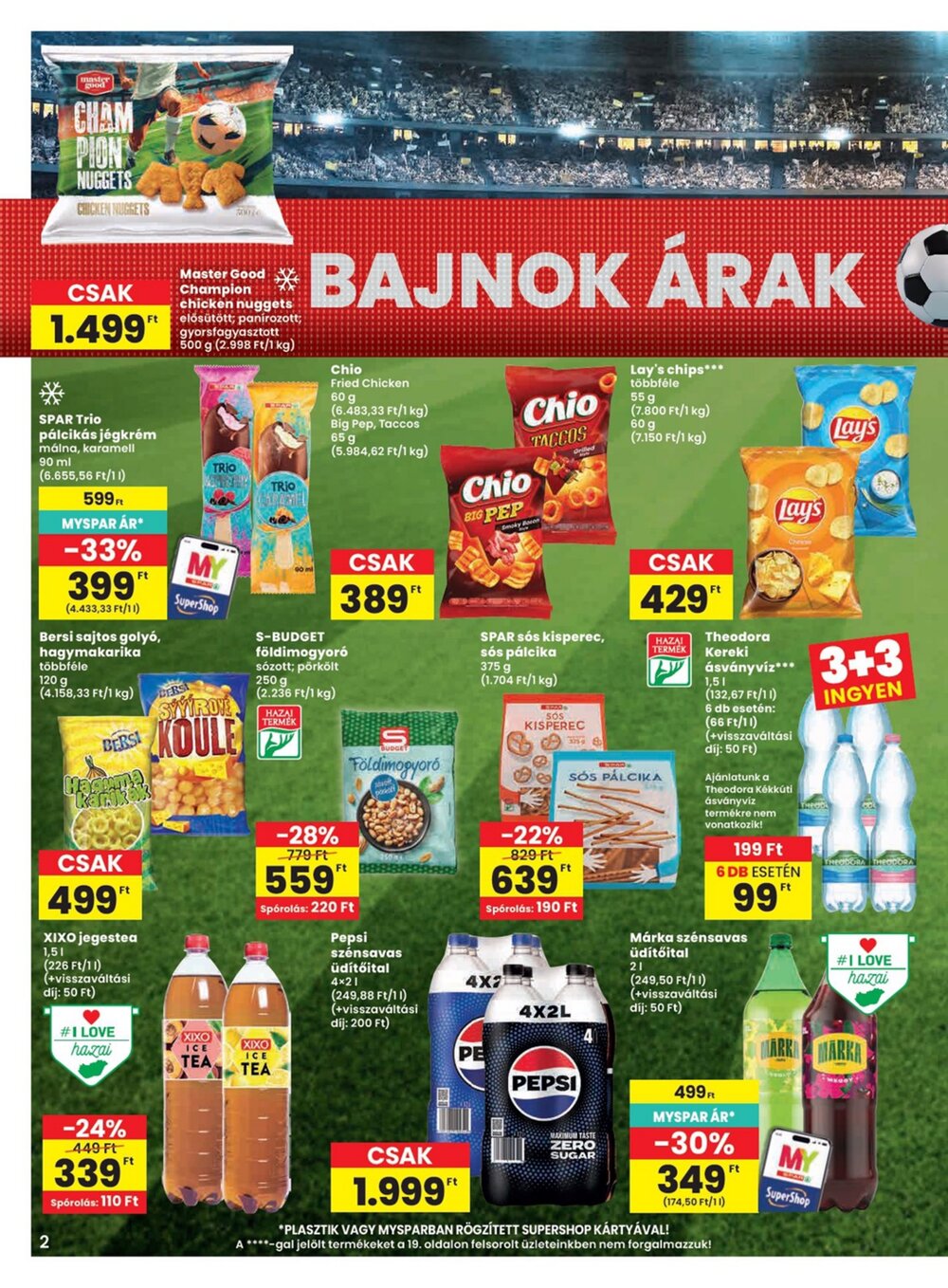 Spar akciós újság 2026.07.02-től - 2. oldal.