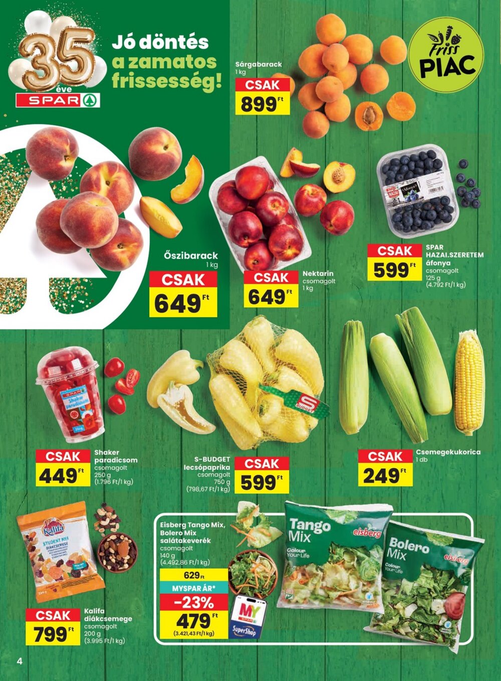 Spar akciós újság 2026.07.02-től - 4. oldal.