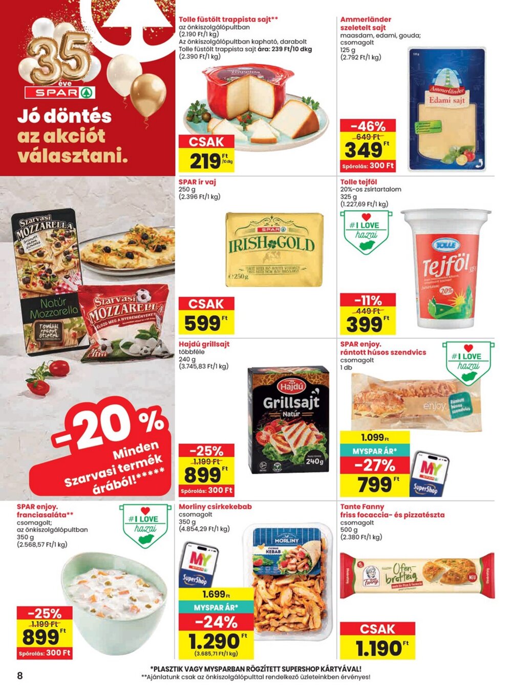 Spar akciós újság 2026.07.02-től - 8. oldal.