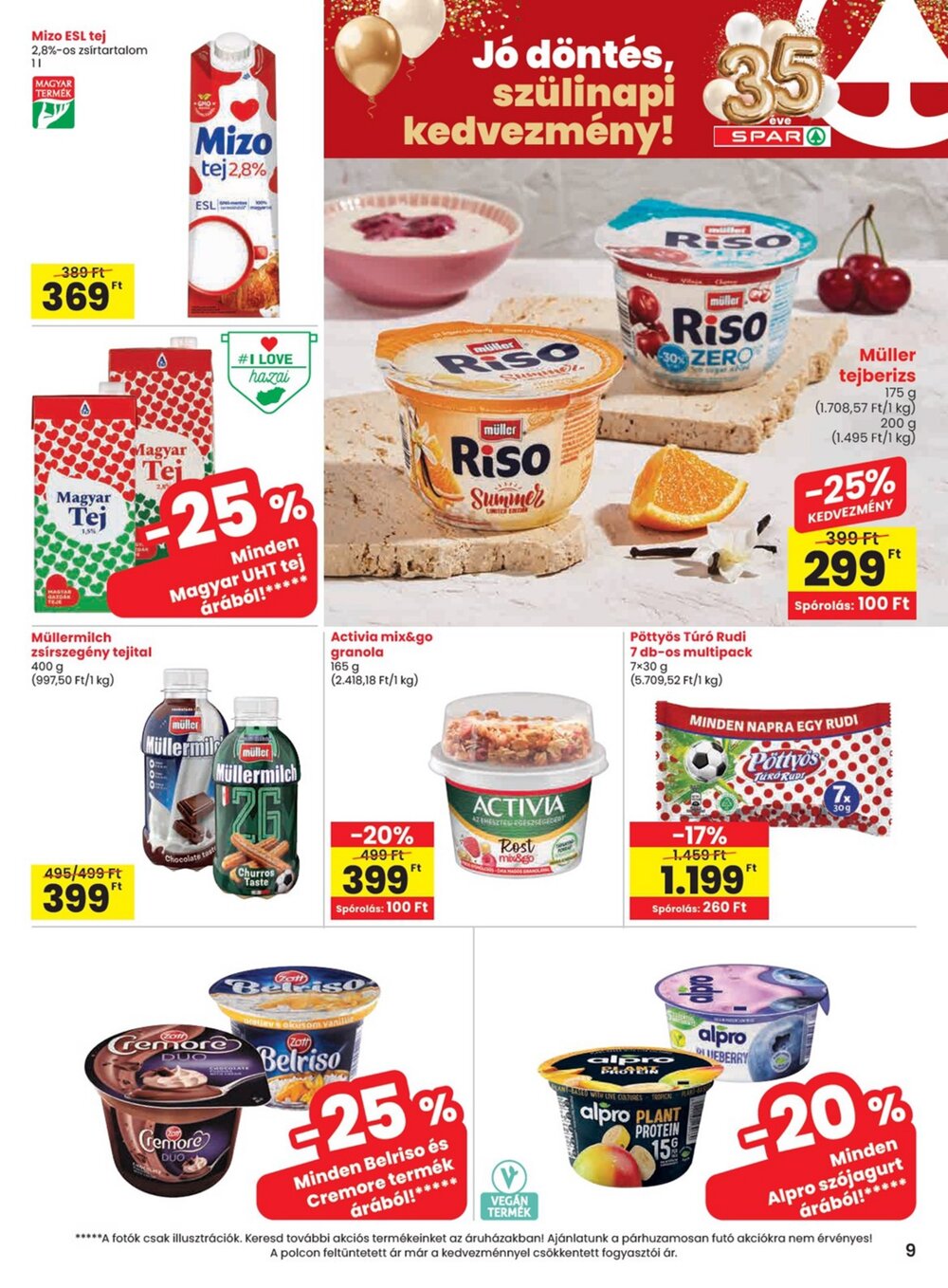 Spar akciós újság 2026.07.02-től - 9. oldal.