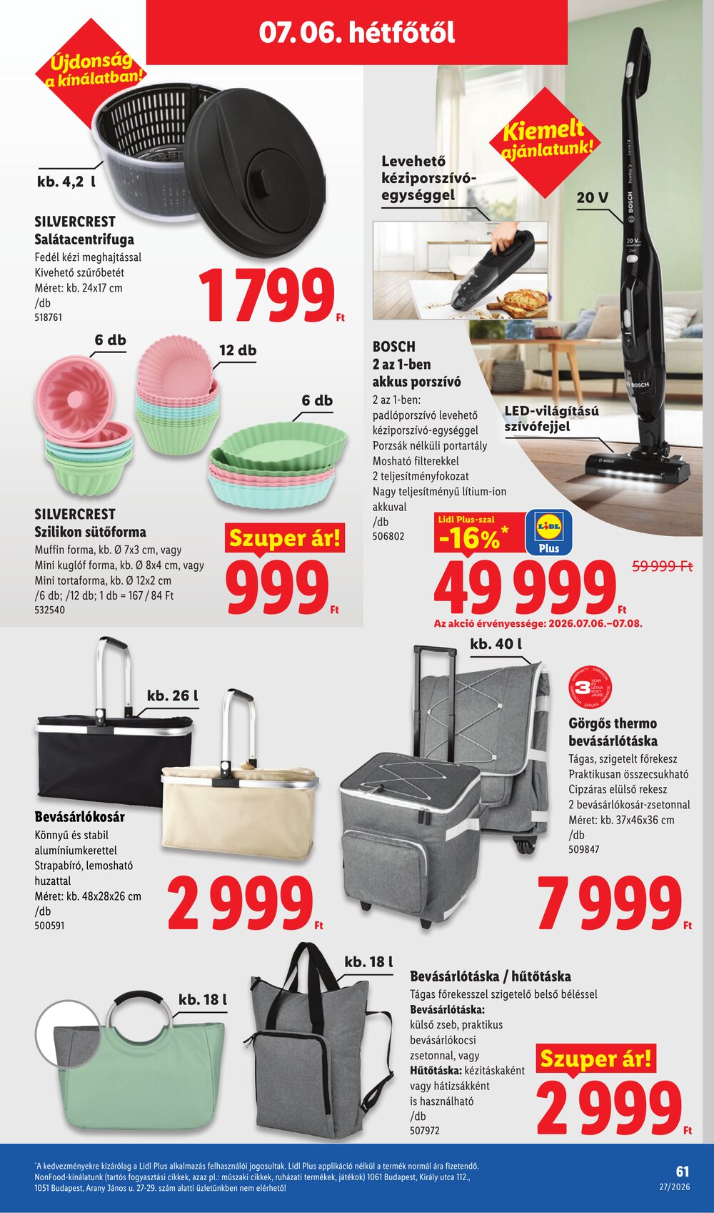Lidl akciós újság 2026.07.02-től - 61. oldal.