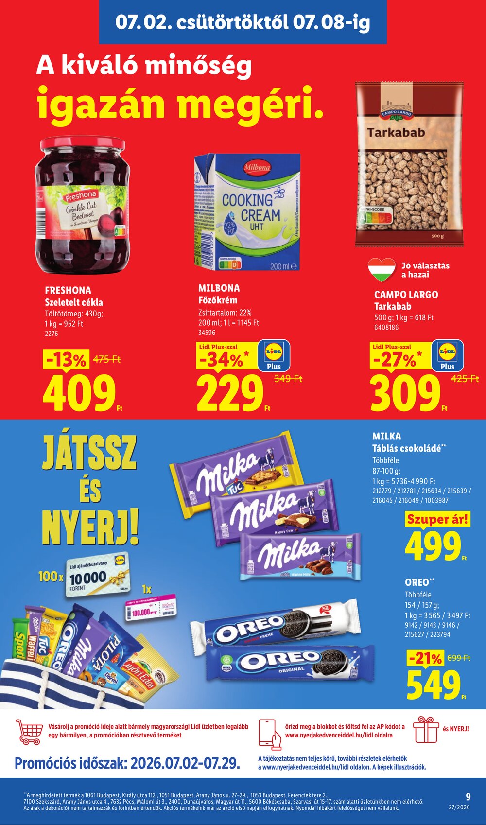 Lidl akciós újság 2026.07.02-től - 9. oldal.