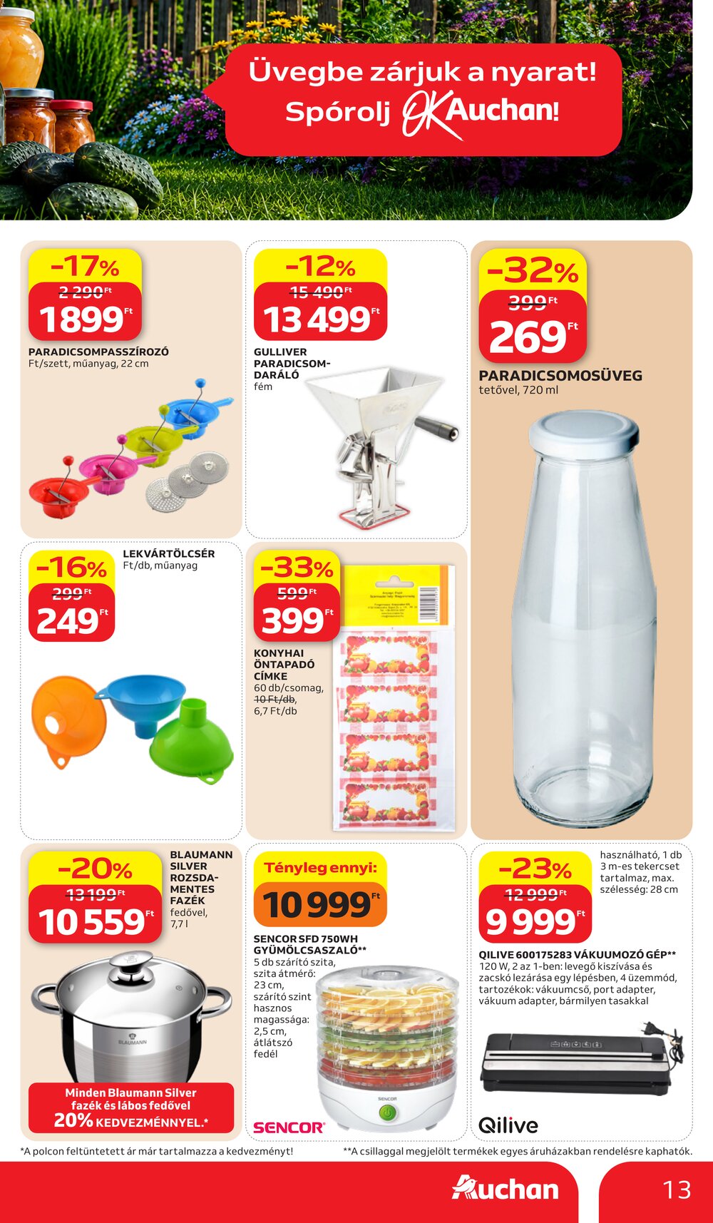 Auchan akciós újság 2026.07.02-től - 13. oldal.