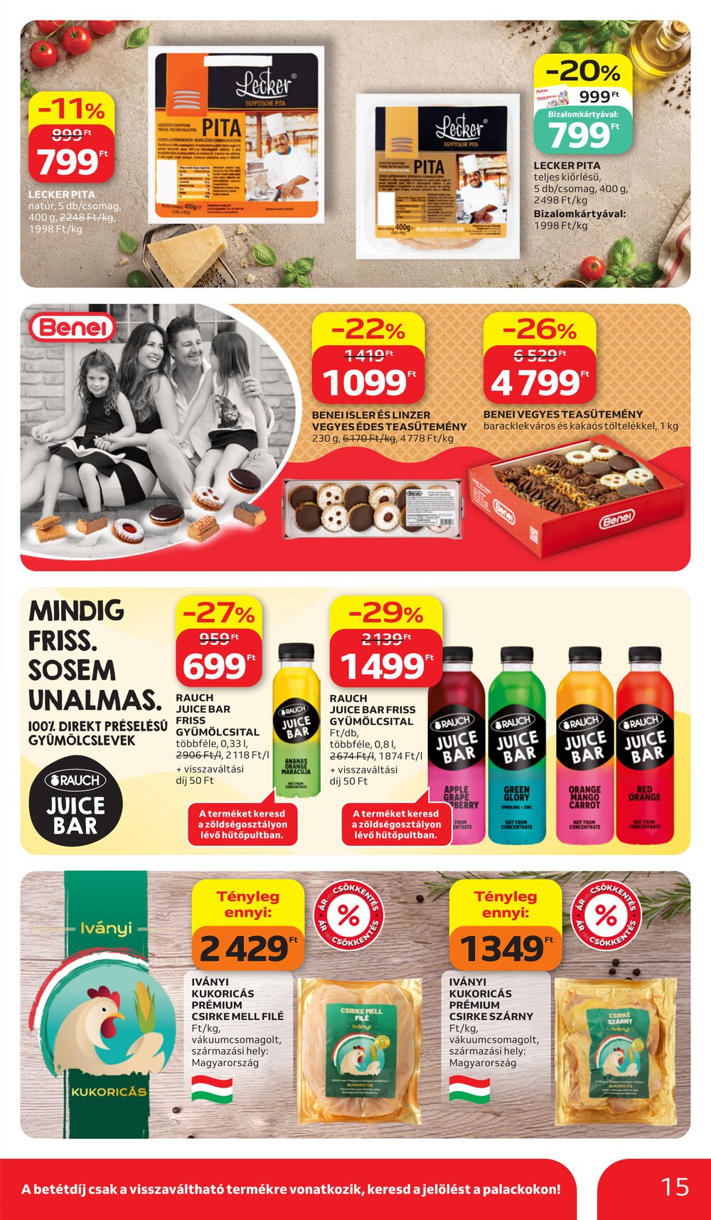 Auchan akciós újság 2026.07.02-től - 15. oldal.