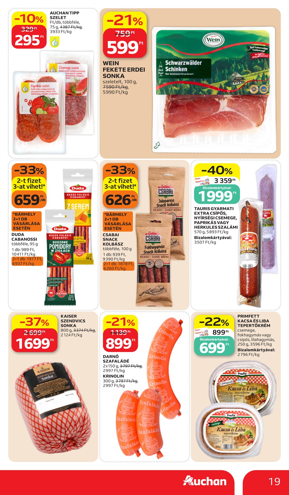 Auchan akciós újság 2026.07.02-től - 19. oldal.
