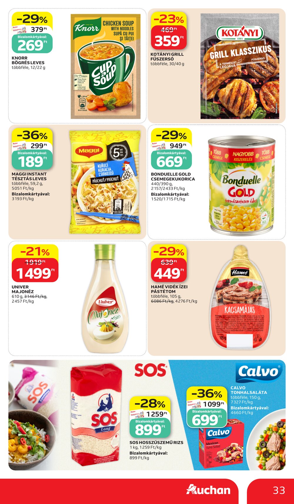 Auchan akciós újság 2026.07.02-től - 33. oldal.