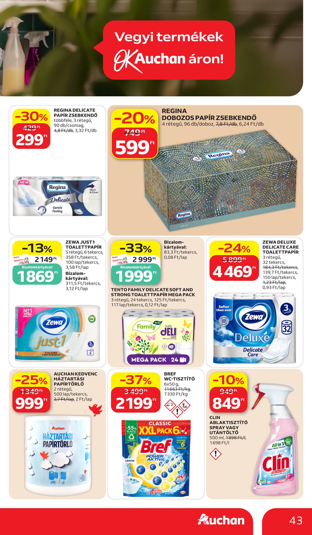 Auchan akciós újság 2026.07.02-től - 43. oldal.