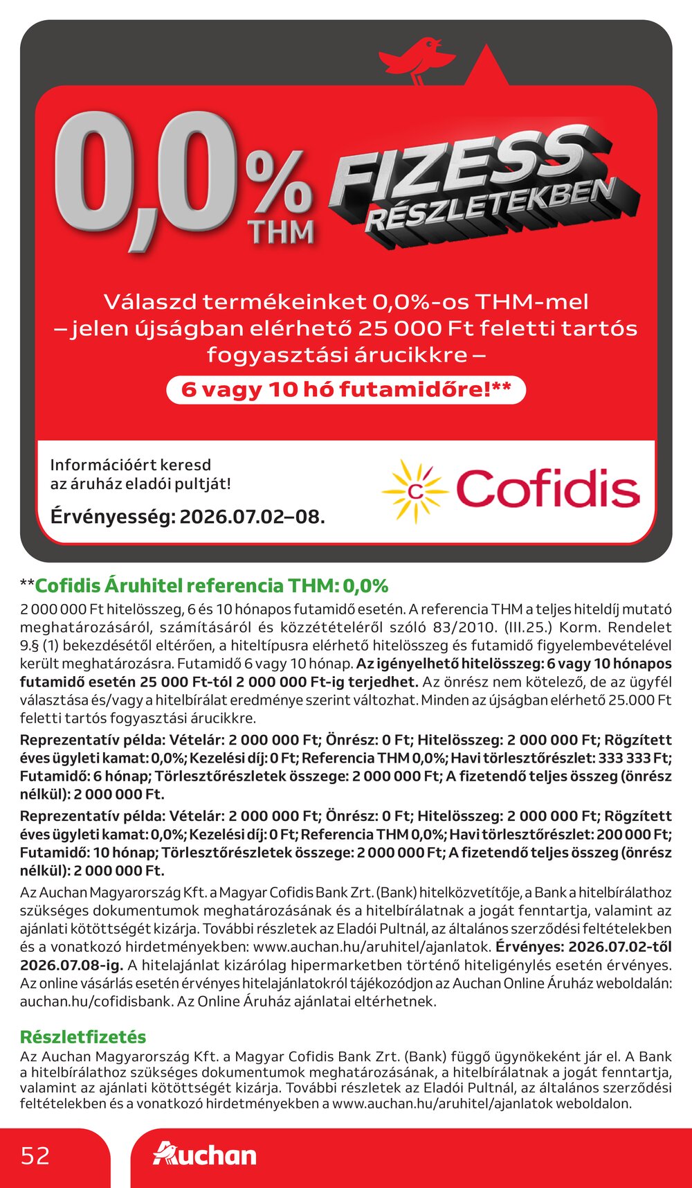 Auchan akciós újság 2026.07.02-től - 52. oldal.
