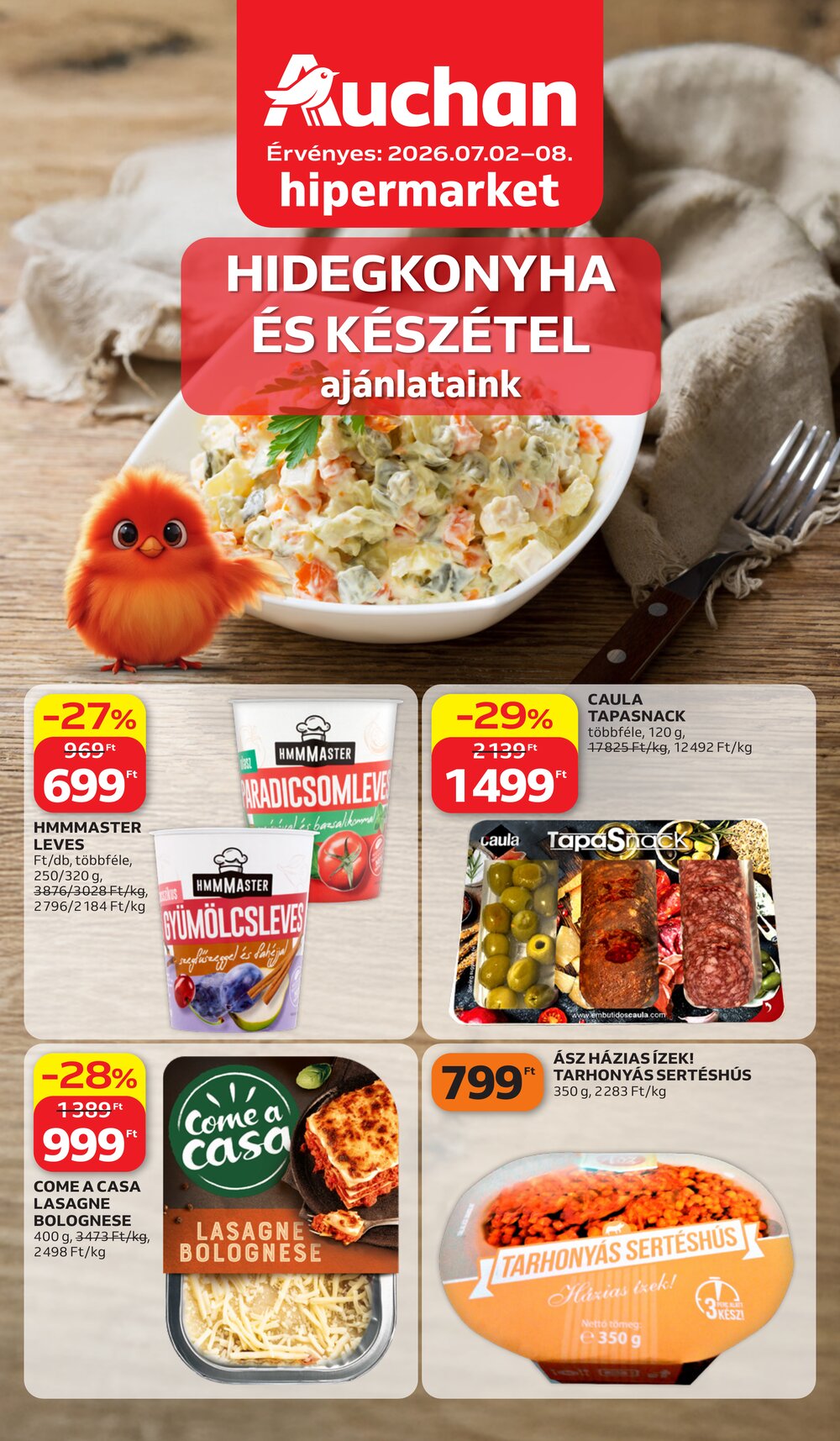 Auchan akciós újság 2026.07.02-től - 1. oldal.