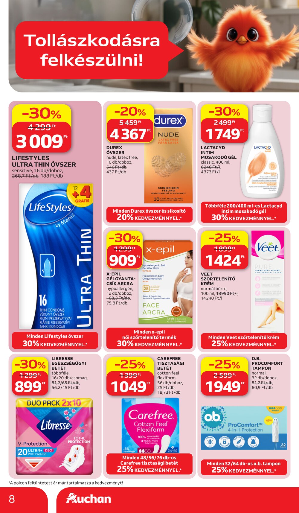 Auchan akciós újság 2026.07.02-től - 8. oldal.