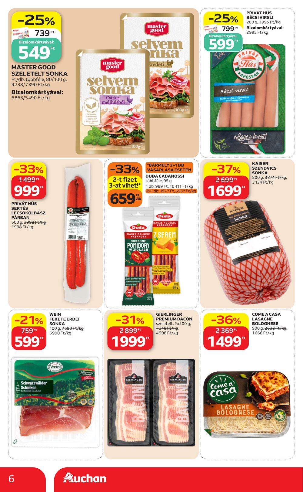 Auchan akciós újság 2026.07.02-től - 6. oldal.