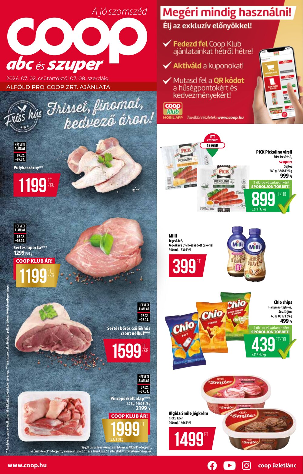 Coop akciós újság 2026.07.02-től - 1. oldal.