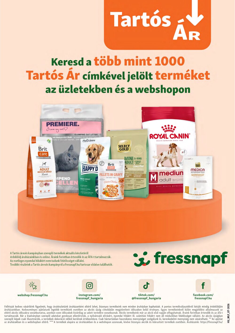 Fressnapf akciós újság 2026.07.02-től - 15. oldal.