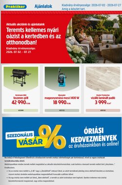 Praktiker akciós újság 2026.07.02-től