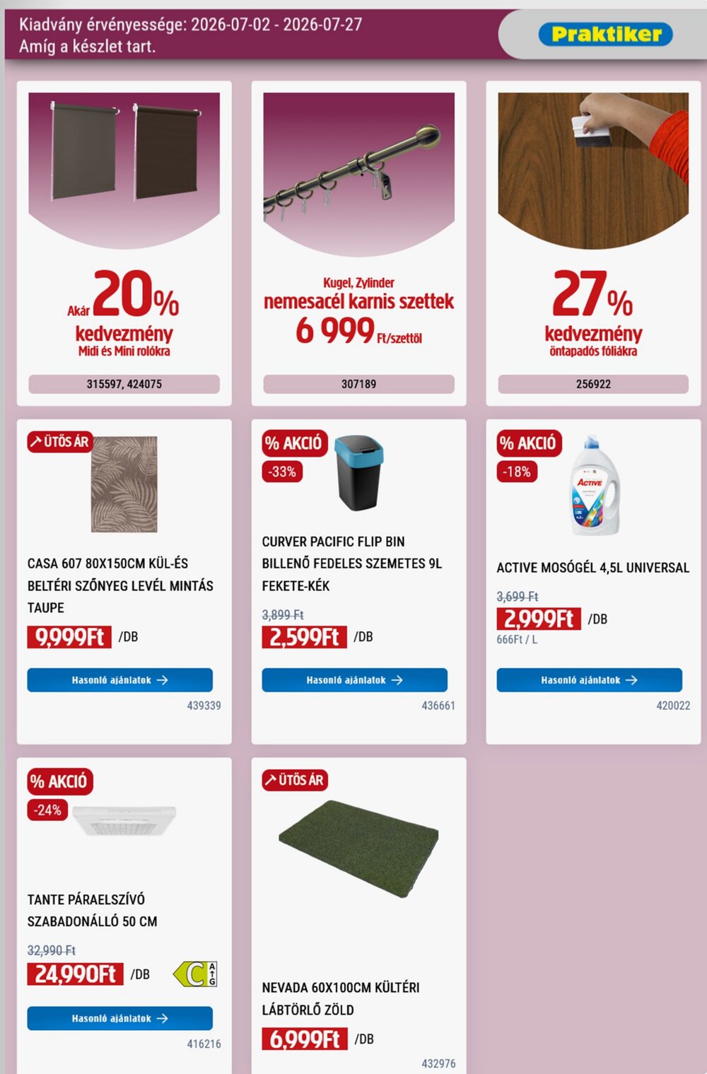 Praktiker akciós újság 2026.07.02-től - 37. oldal.