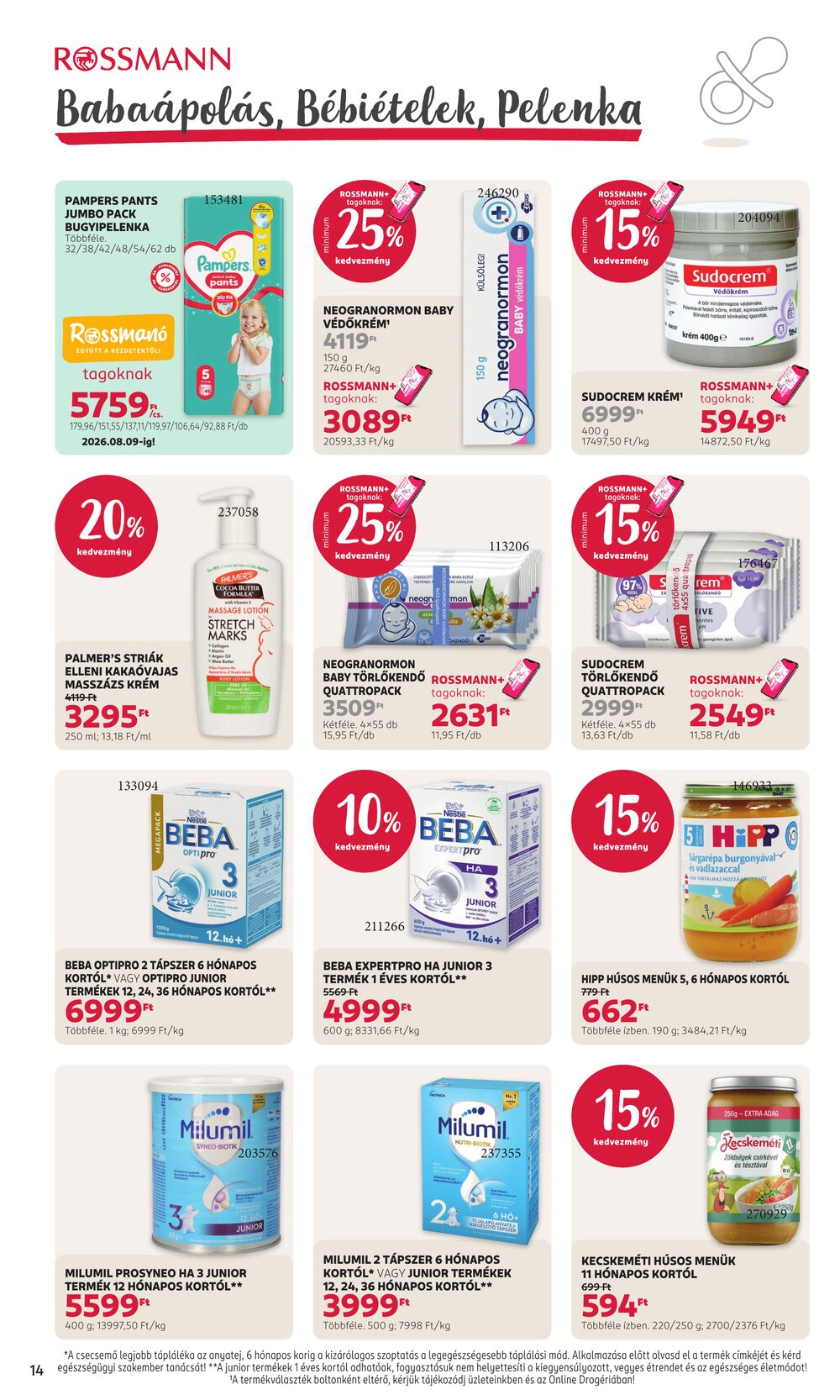 Rossmann akciós újság 2026.07.06-tól - 16. oldal.