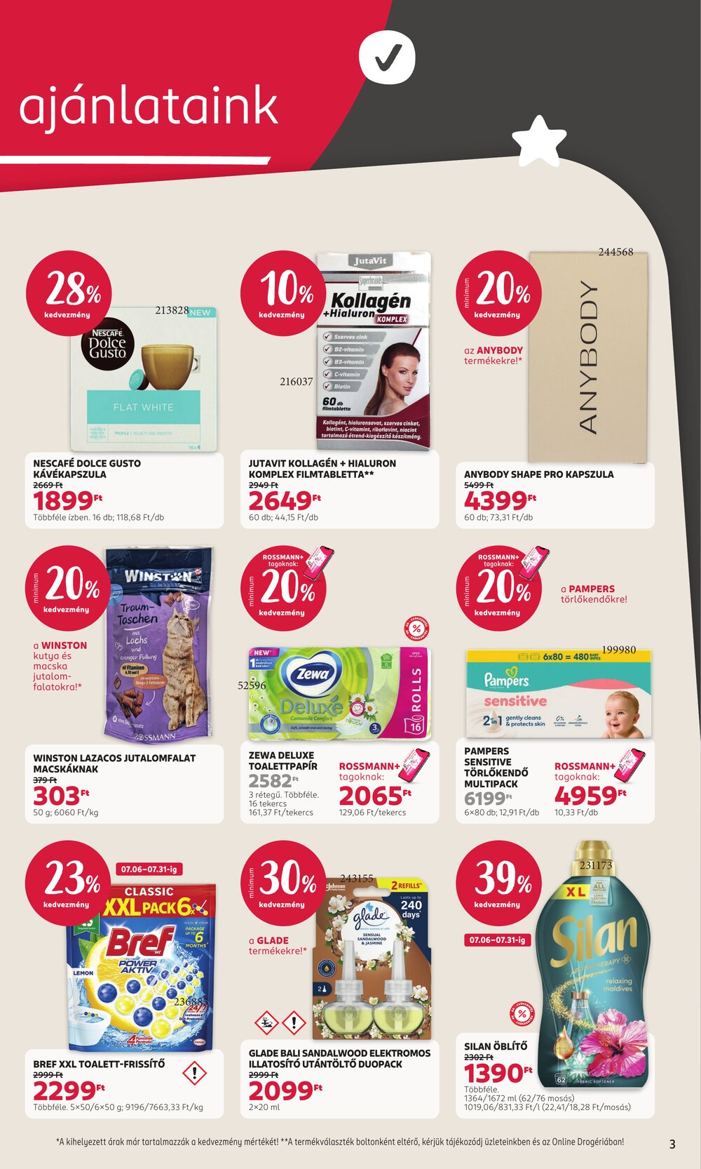 Rossmann akciós újság 2026.07.06-tól - 3. oldal.
