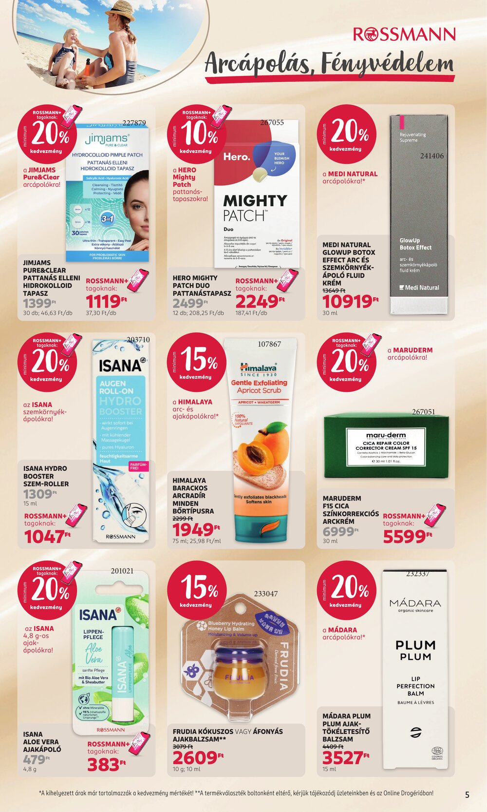 Rossmann akciós újság 2026.07.06-tól - 5. oldal.
