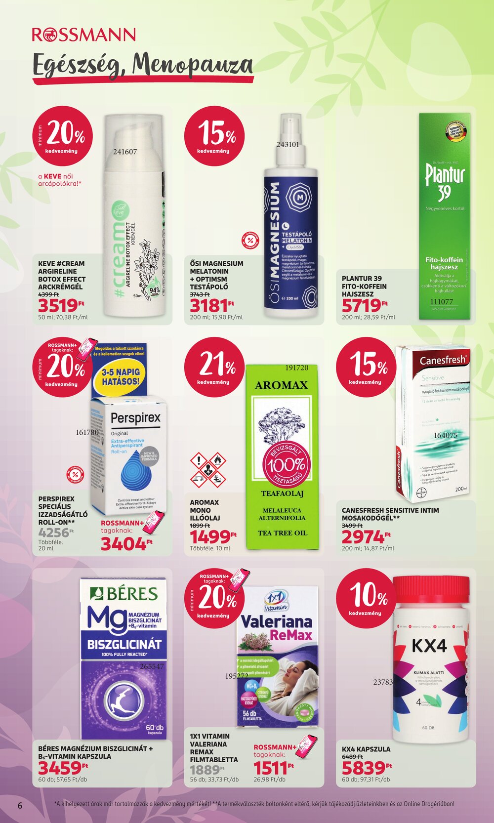 Rossmann akciós újság 2026.07.06-tól - 6. oldal.