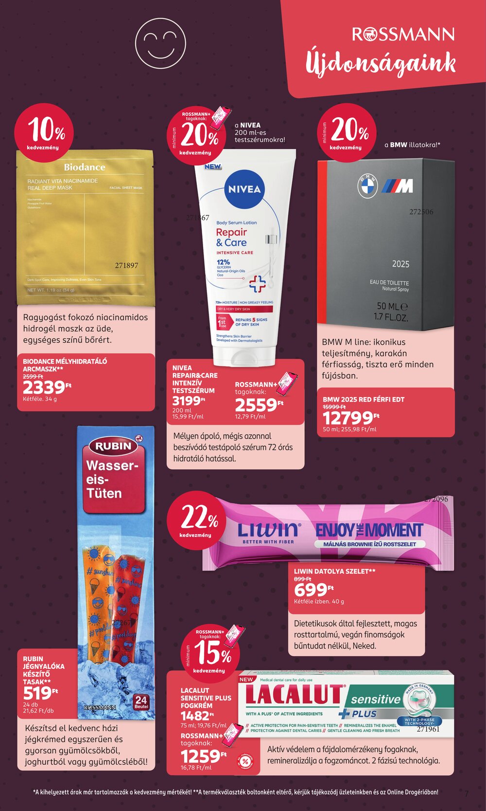 Rossmann akciós újság 2026.07.06-tól - 7. oldal.