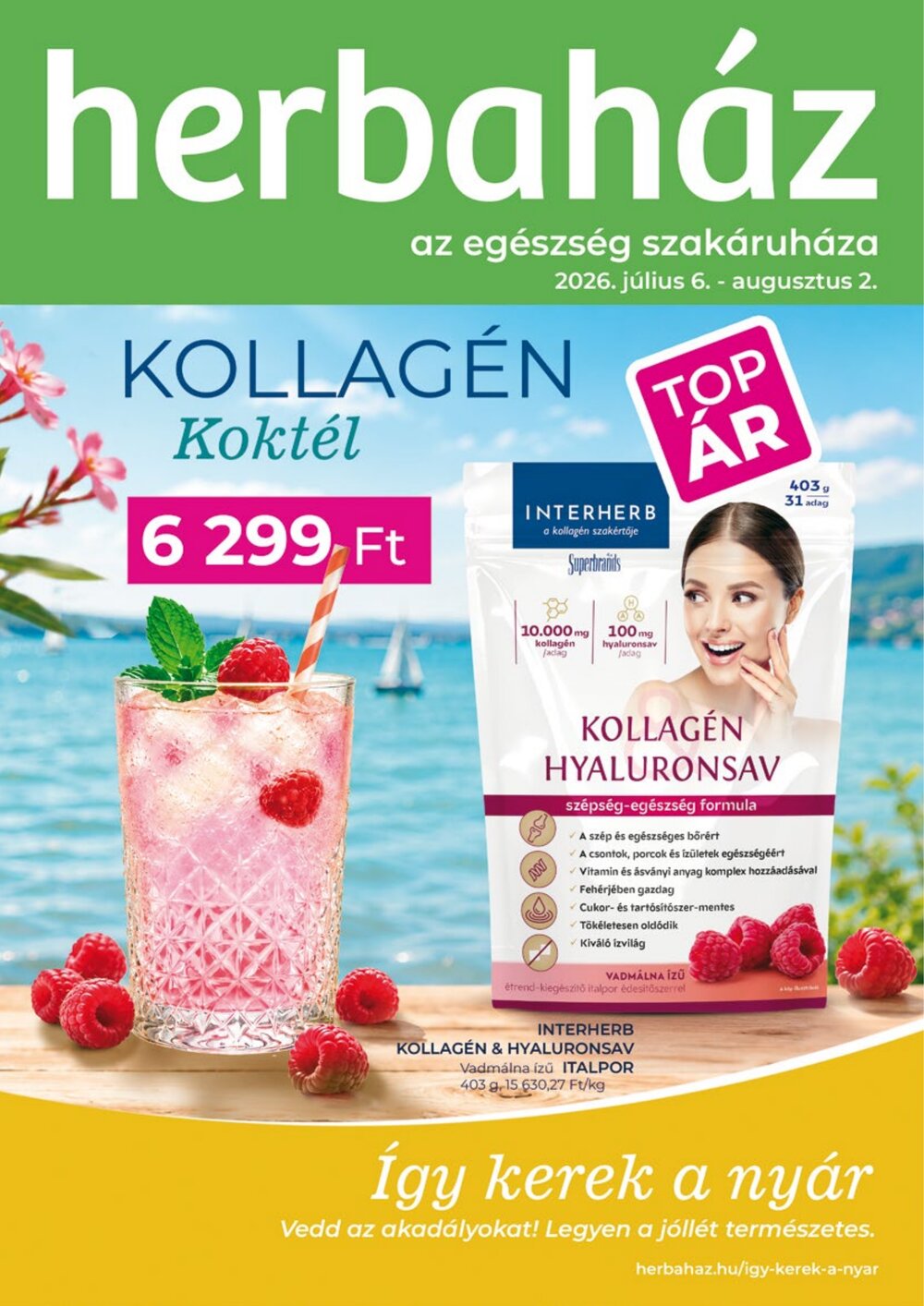 Herbaház akciós újság 2026.07.06-tól - 1. oldal.