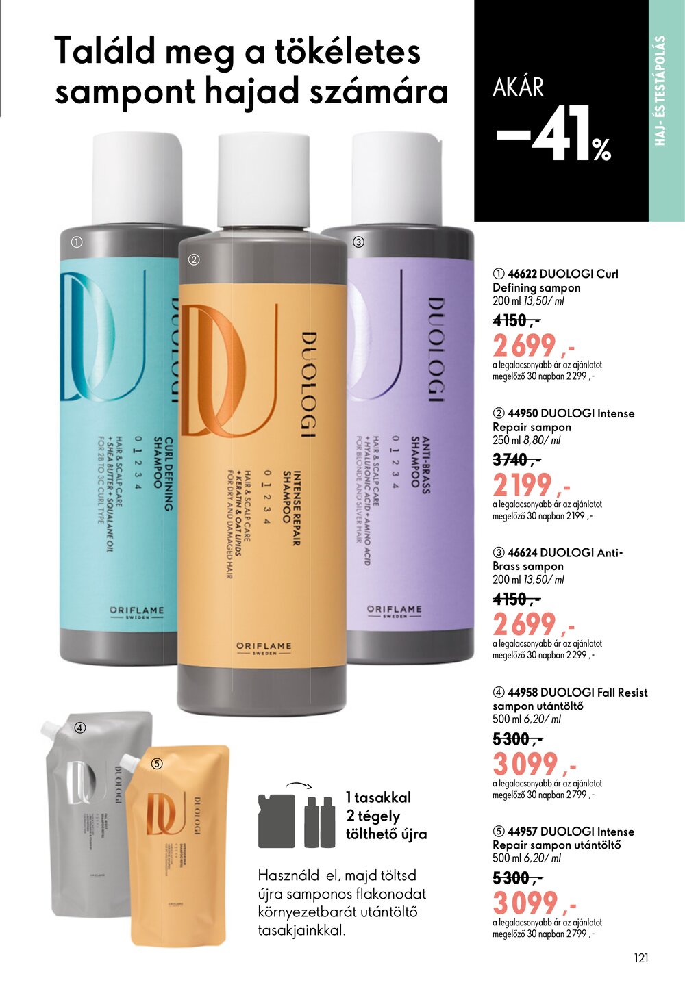Oriflame akciós újság 2026.07.08-tól - 121. oldal.
