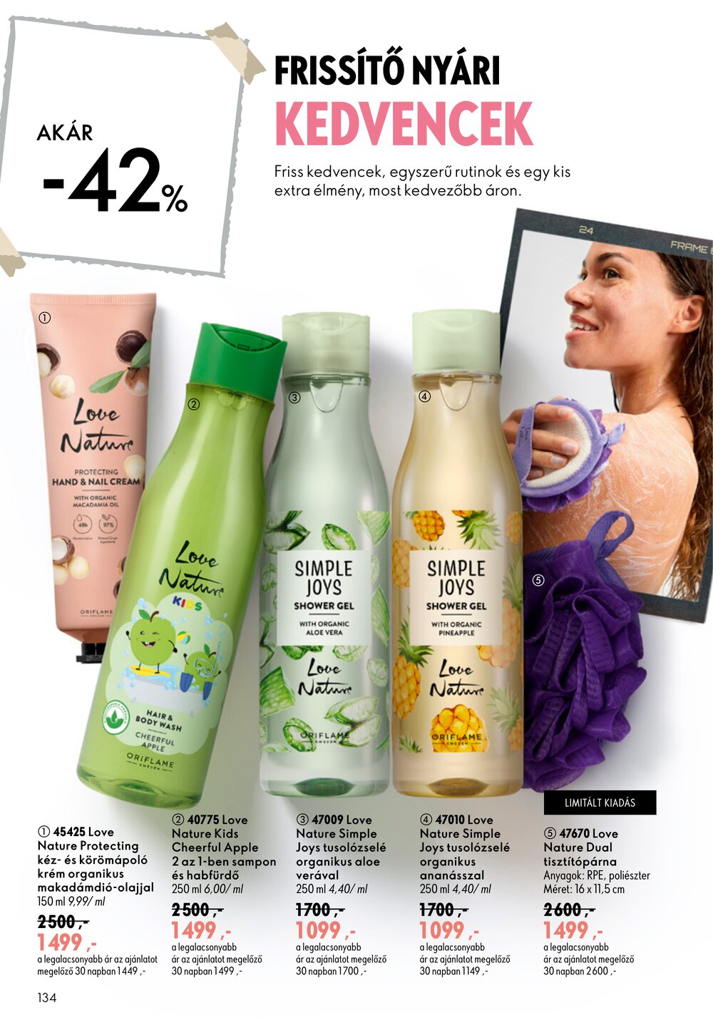 Oriflame akciós újság 2026.07.08-tól - 134. oldal.