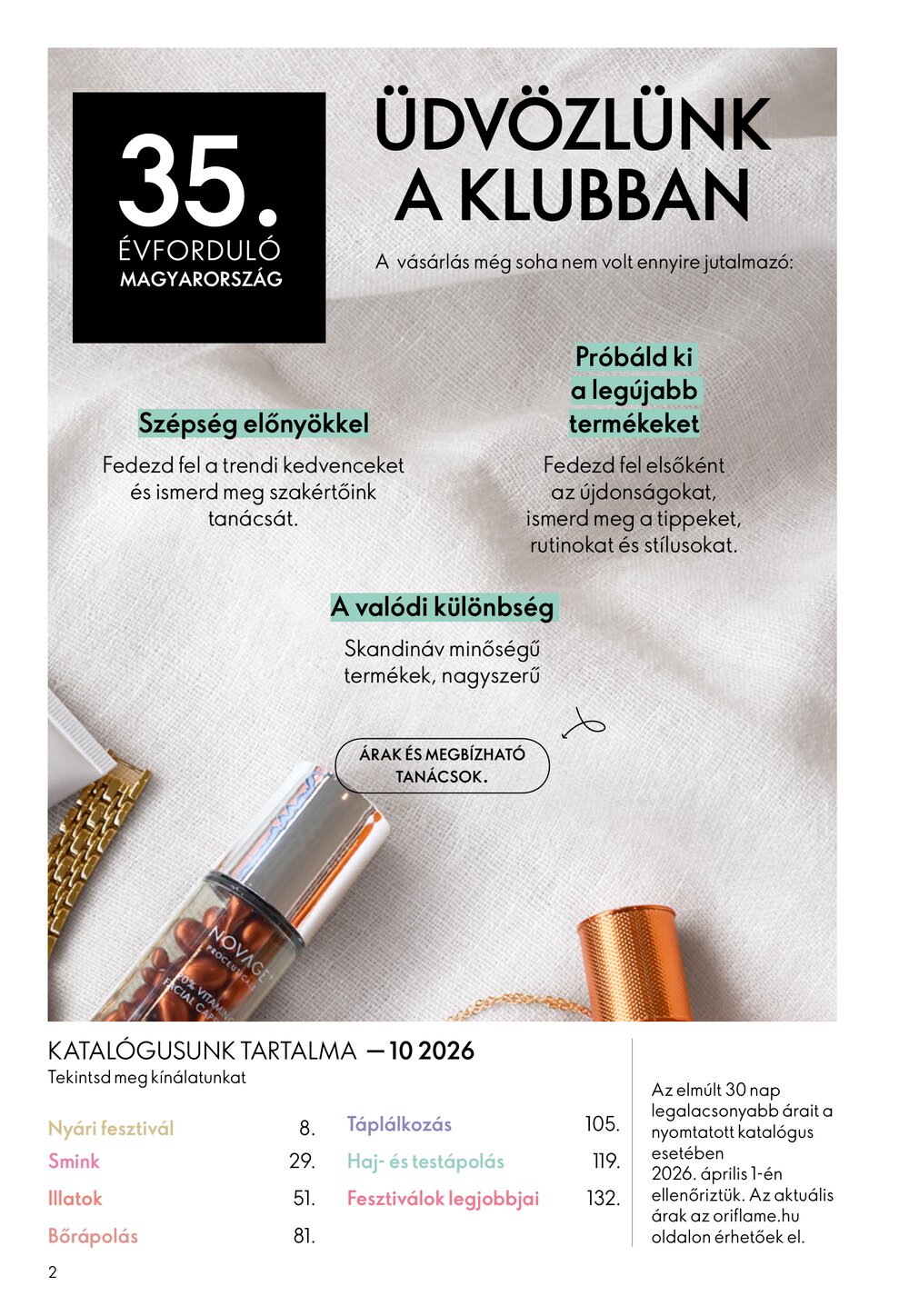 Oriflame akciós újság 2026.07.08-tól - 2. oldal.
