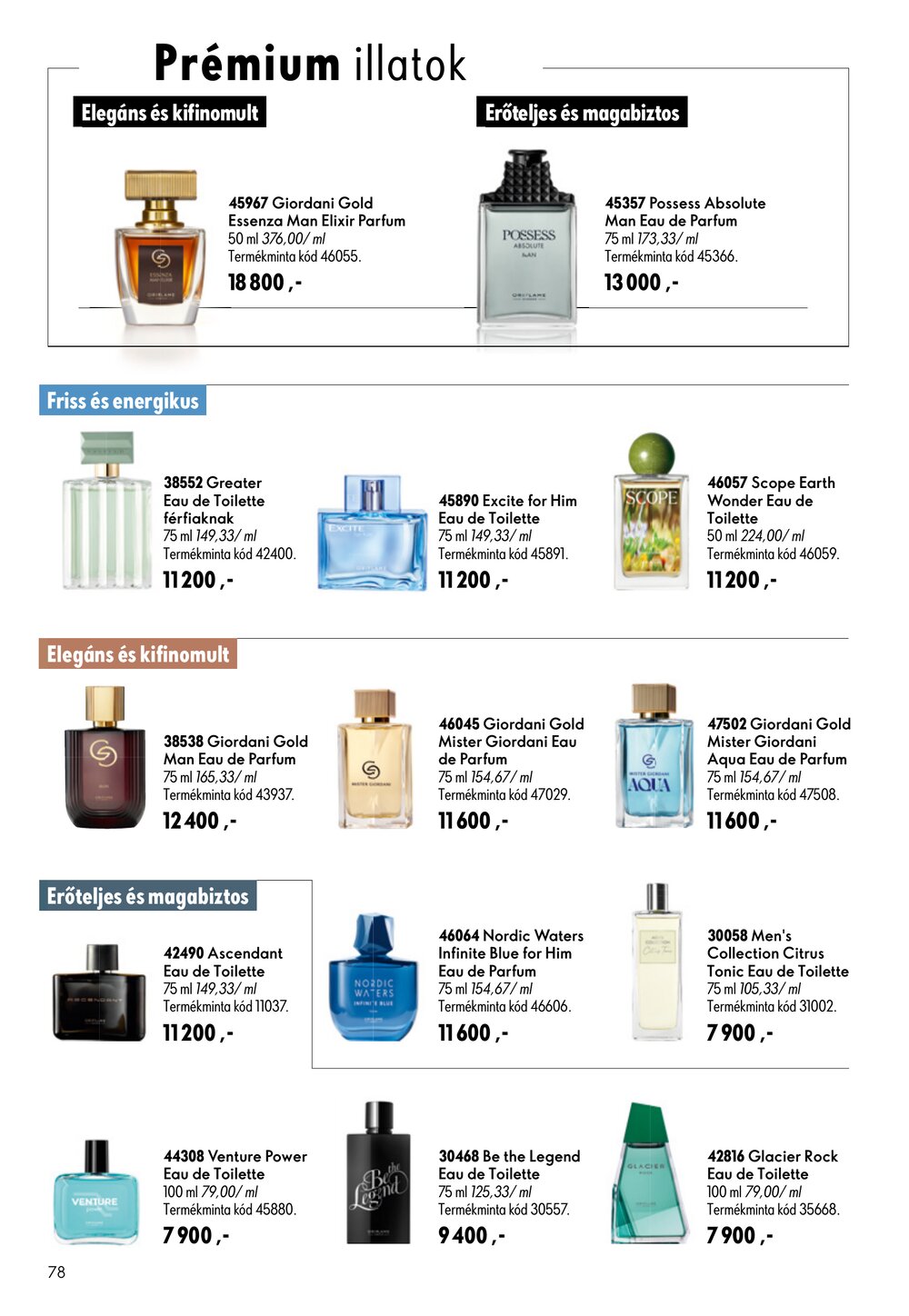 Oriflame akciós újság 2026.07.08-tól - 78. oldal.