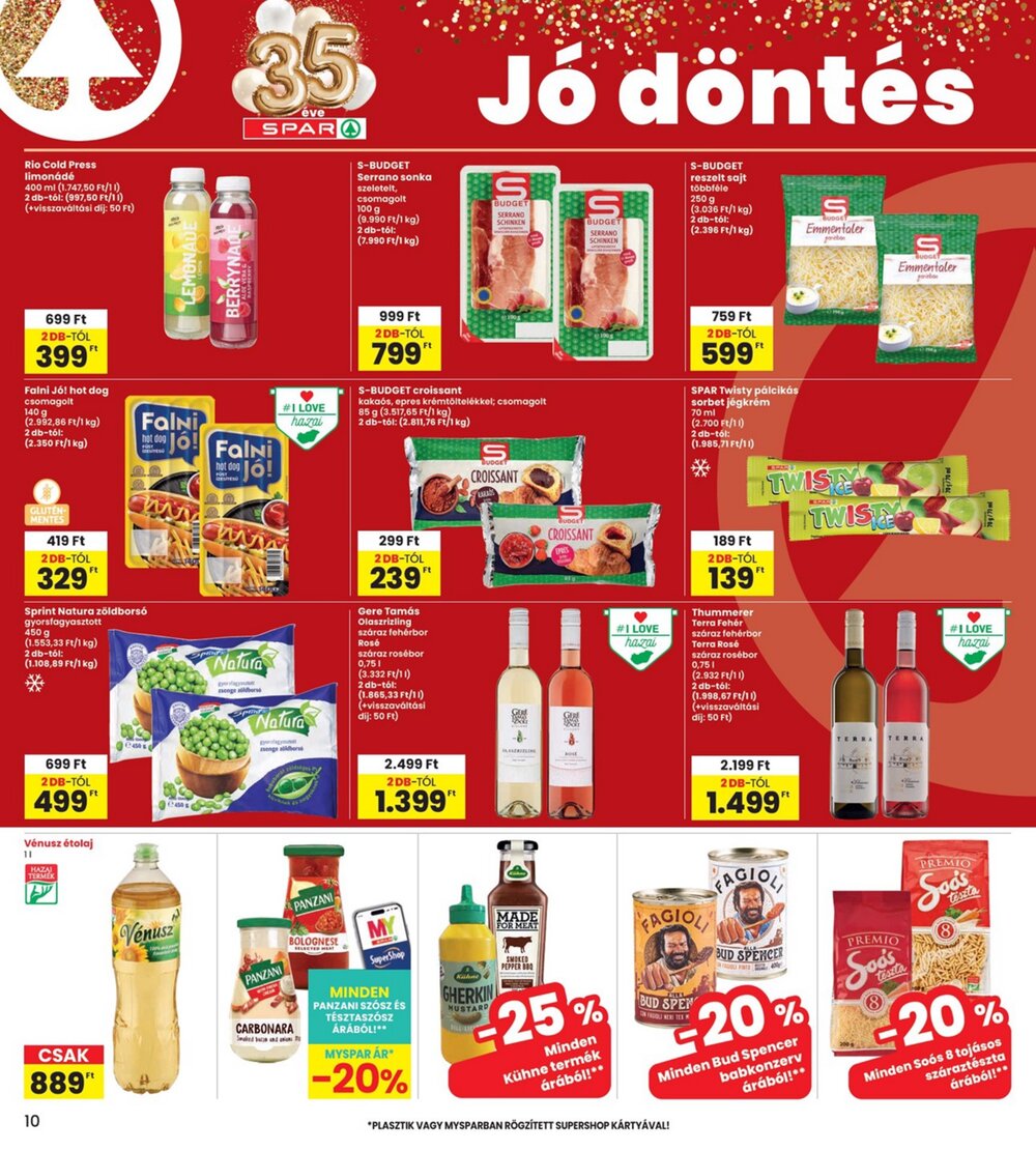 Interspar akciós újság 2026.07.09-től - 10. oldal.