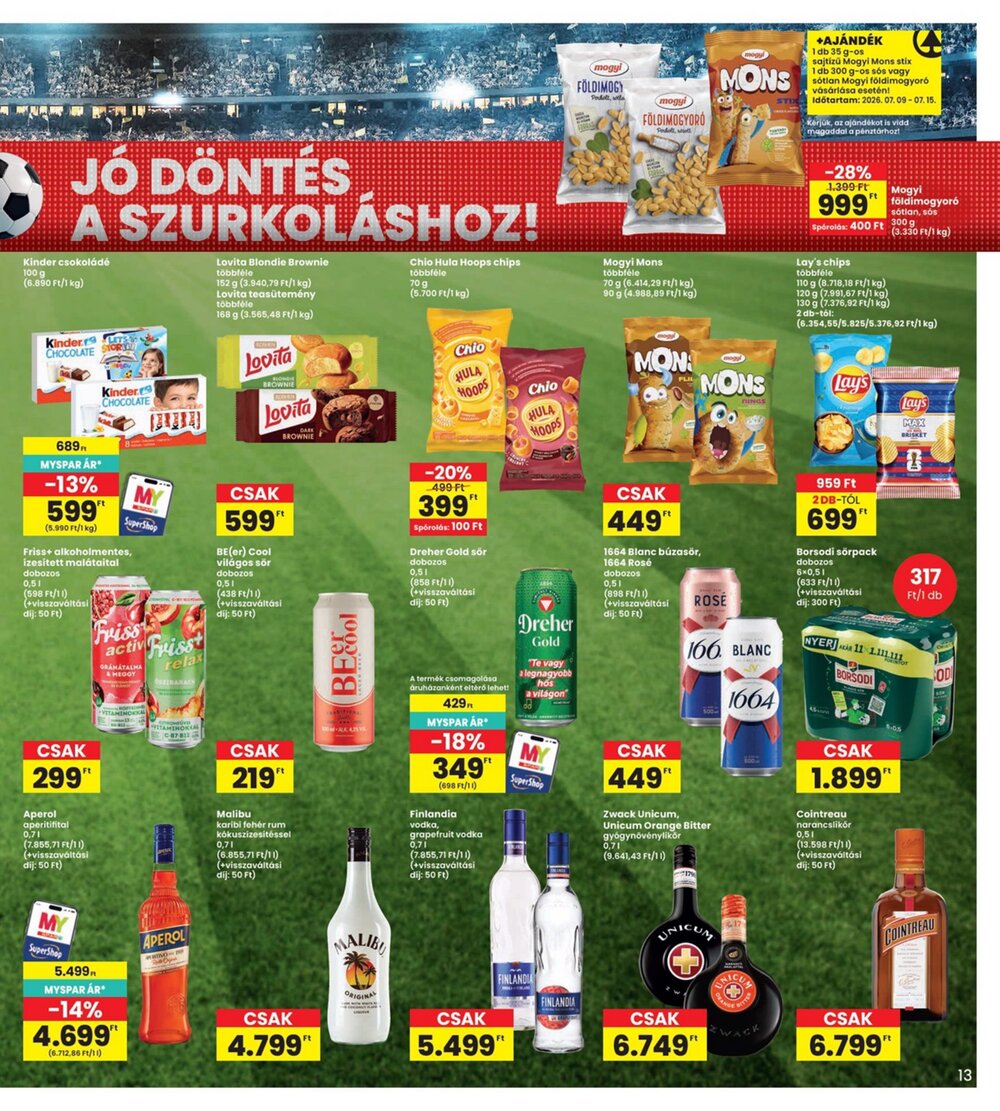 Interspar akciós újság 2026.07.09-től - 13. oldal.
