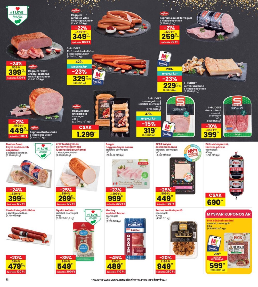 Interspar akciós újság 2026.07.09-től - 6. oldal.