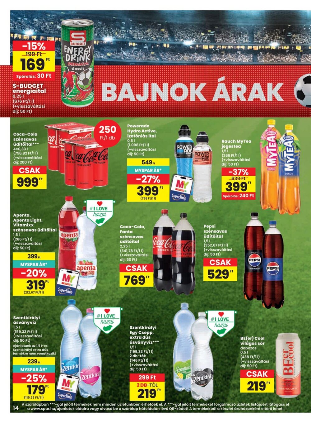 Spar akciós újság 2026.07.09-től - 14. oldal.