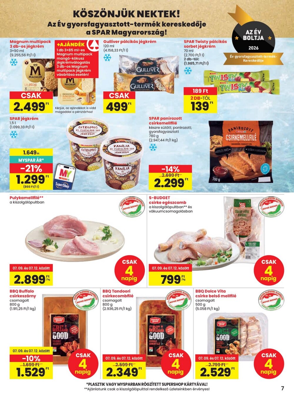 Spar akciós újság 2026.07.09-től - 7. oldal.