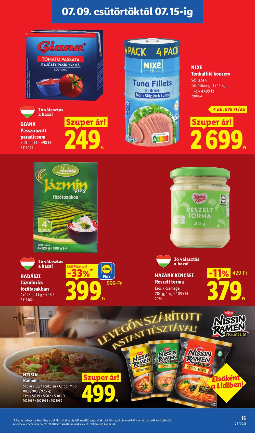 Lidl akciós újság 2026.07.09-től - 15. oldal.