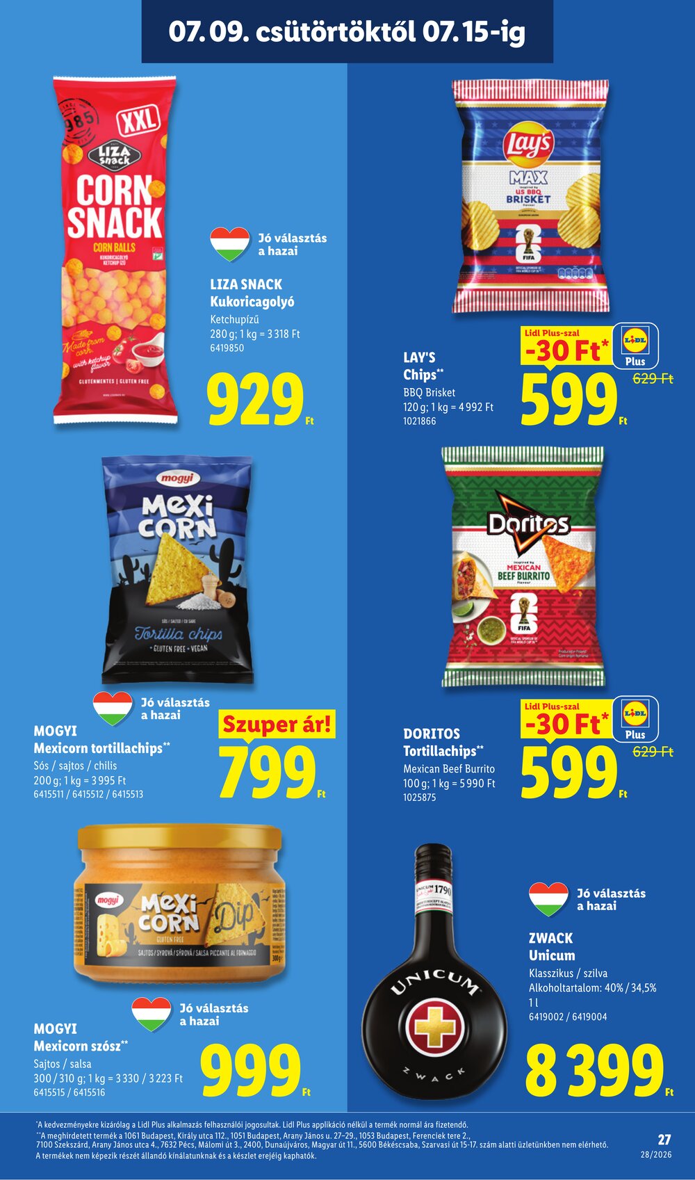 Lidl akciós újság 2026.07.09-től - 27. oldal.