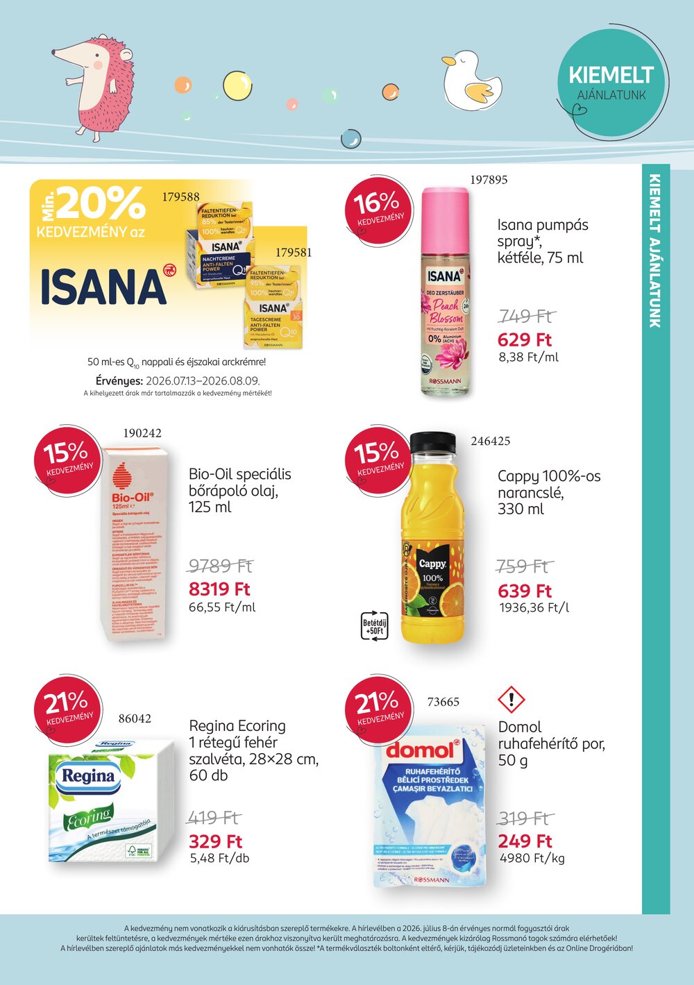 Rossmann akciós újság 2026.07.13-tól - 6. oldal.