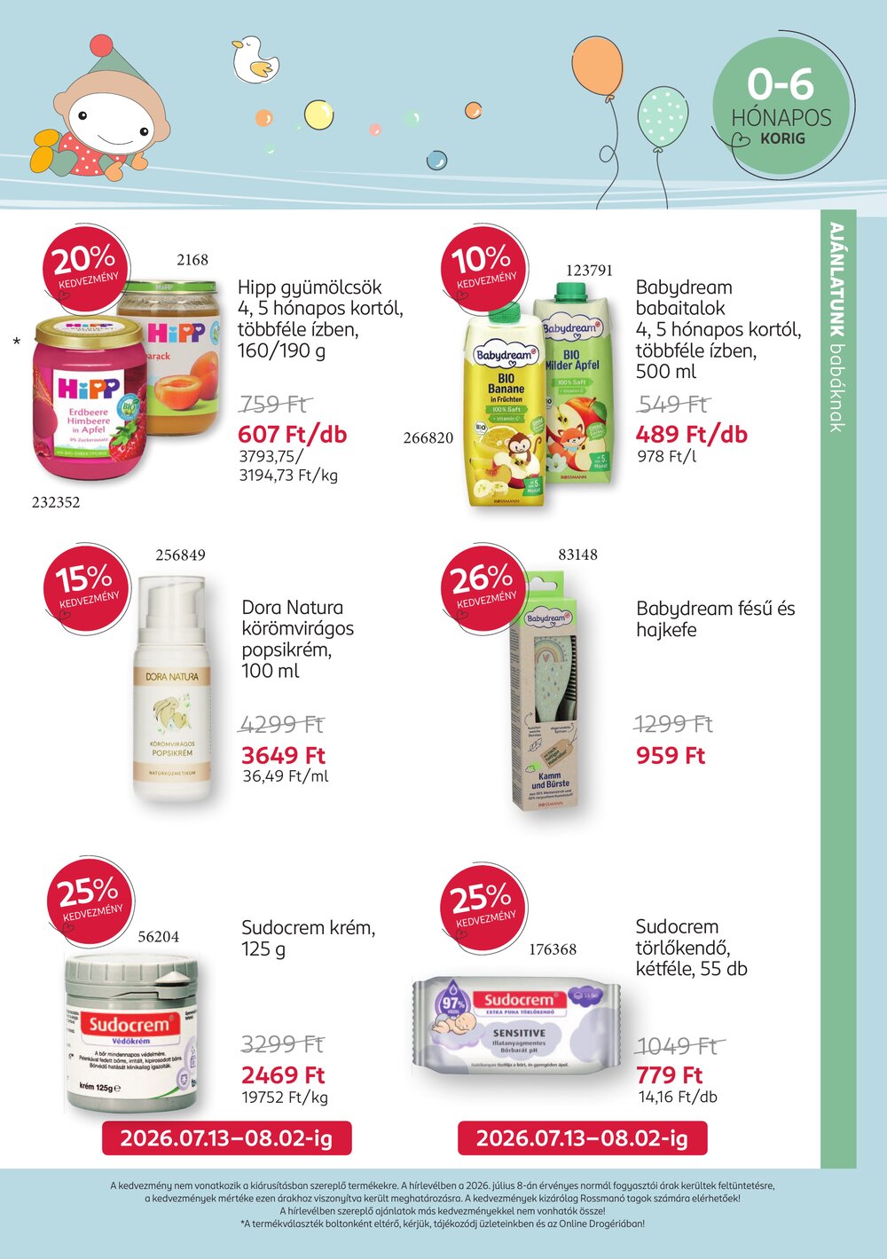 Rossmann akciós újság 2026.07.13-tól - 8. oldal.