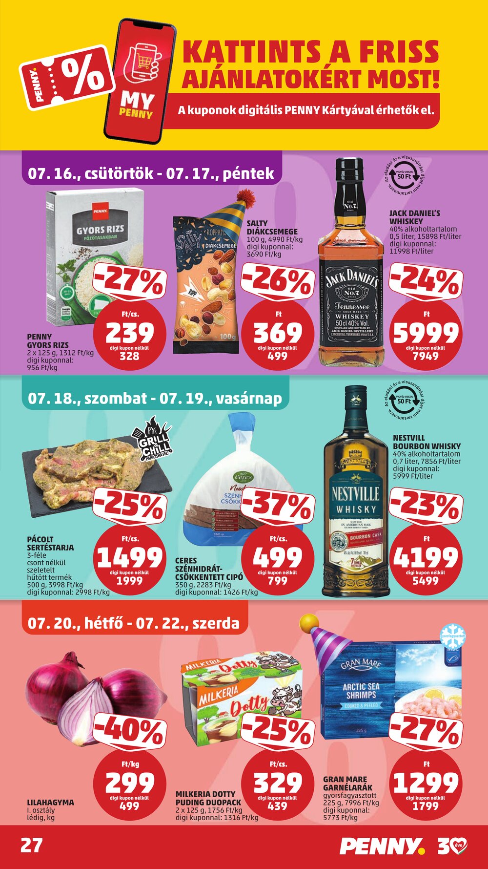 Penny Market akciós újság 2026.07.16-tól - 31. oldal.