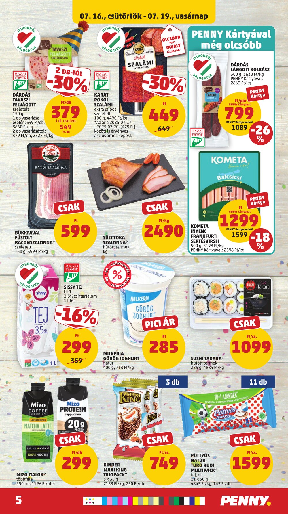 Penny Market akciós újság 2026.07.16-tól - 7. oldal.