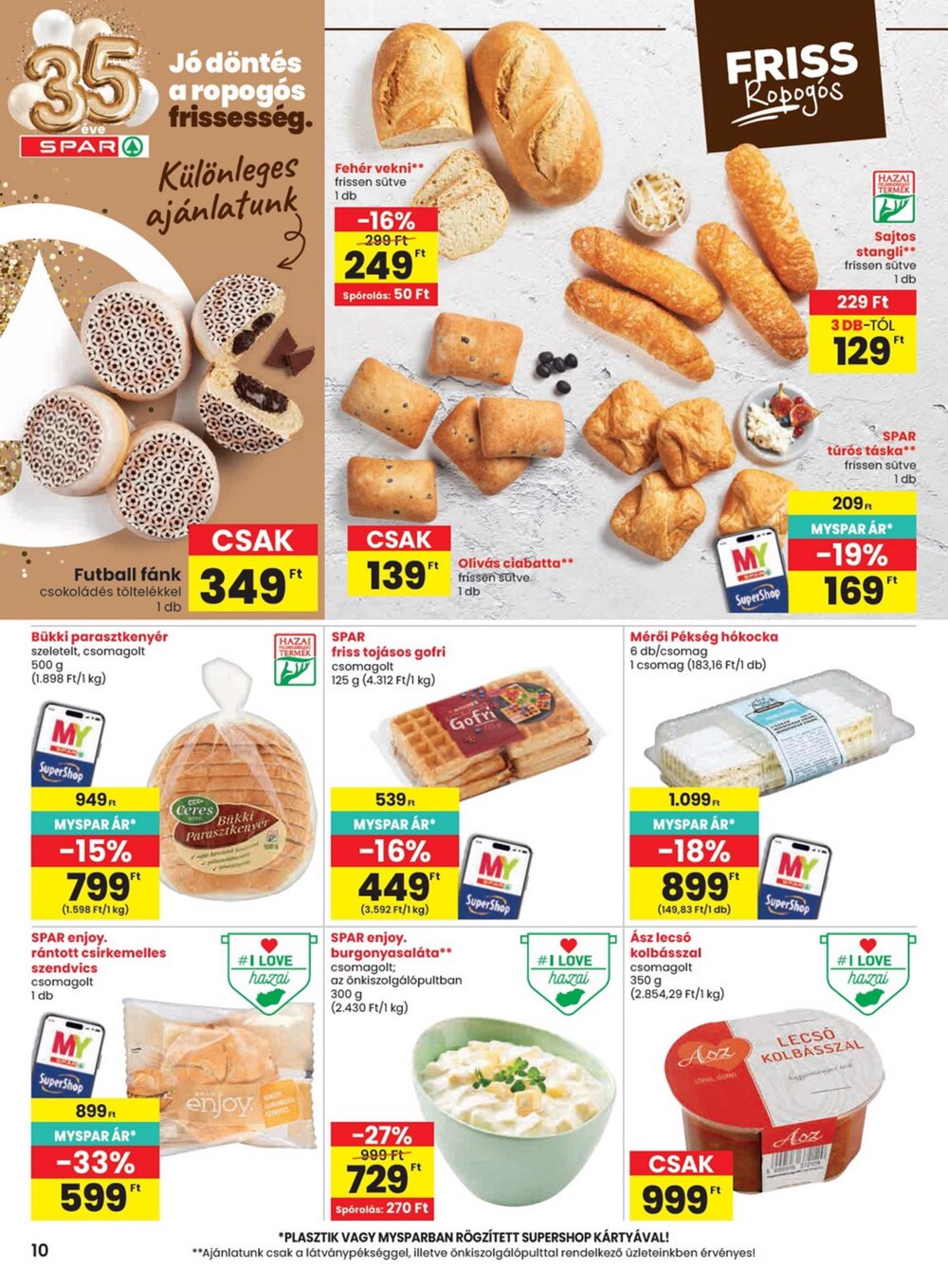 Spar akciós újság 2026.07.16-tól - 10. oldal.