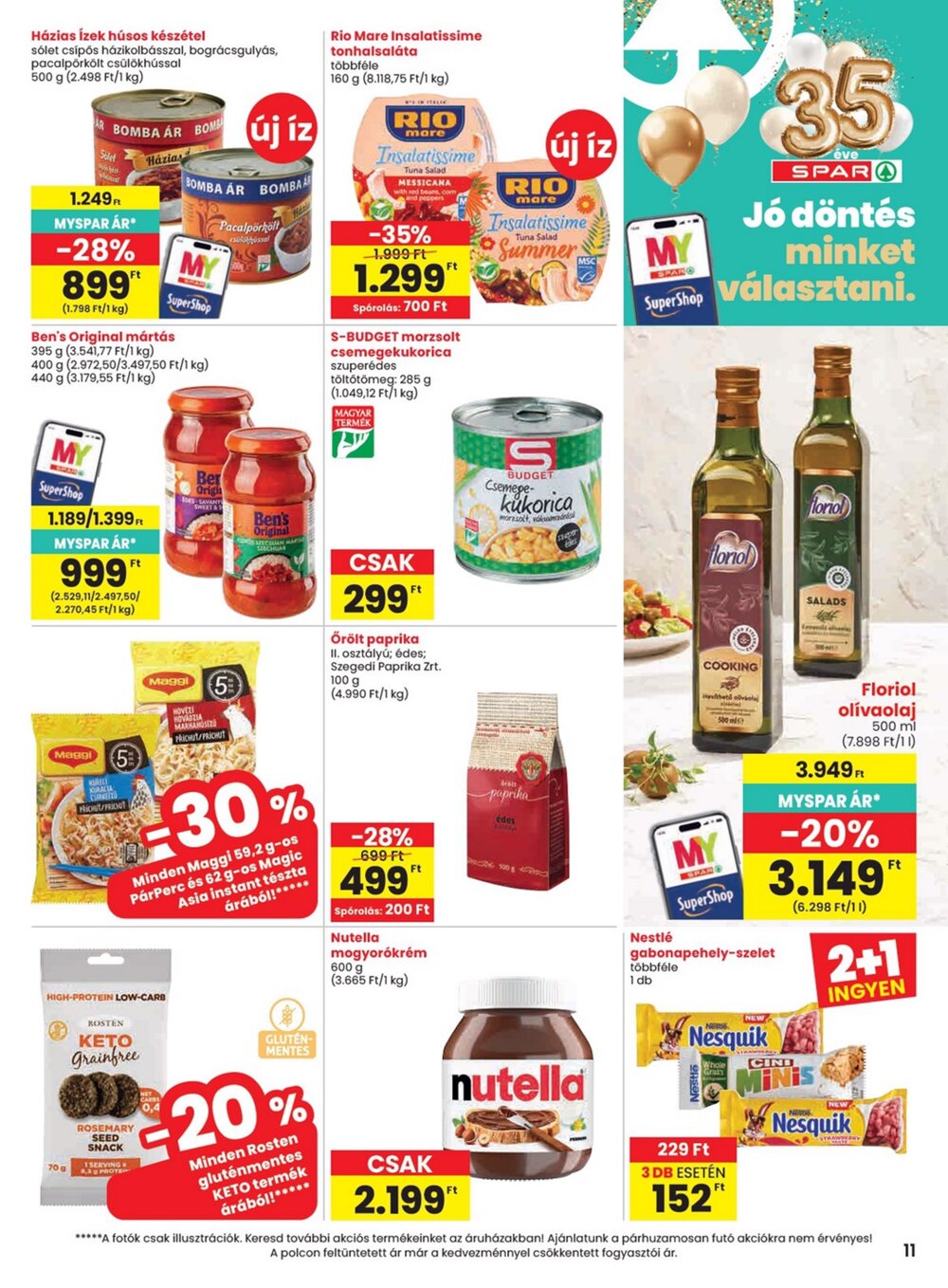 Spar akciós újság 2026.07.16-tól - 11. oldal.