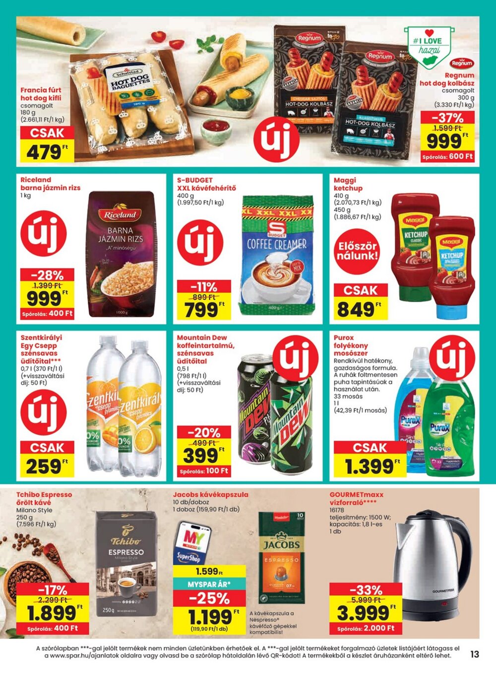 Spar akciós újság 2026.07.16-tól - 13. oldal.