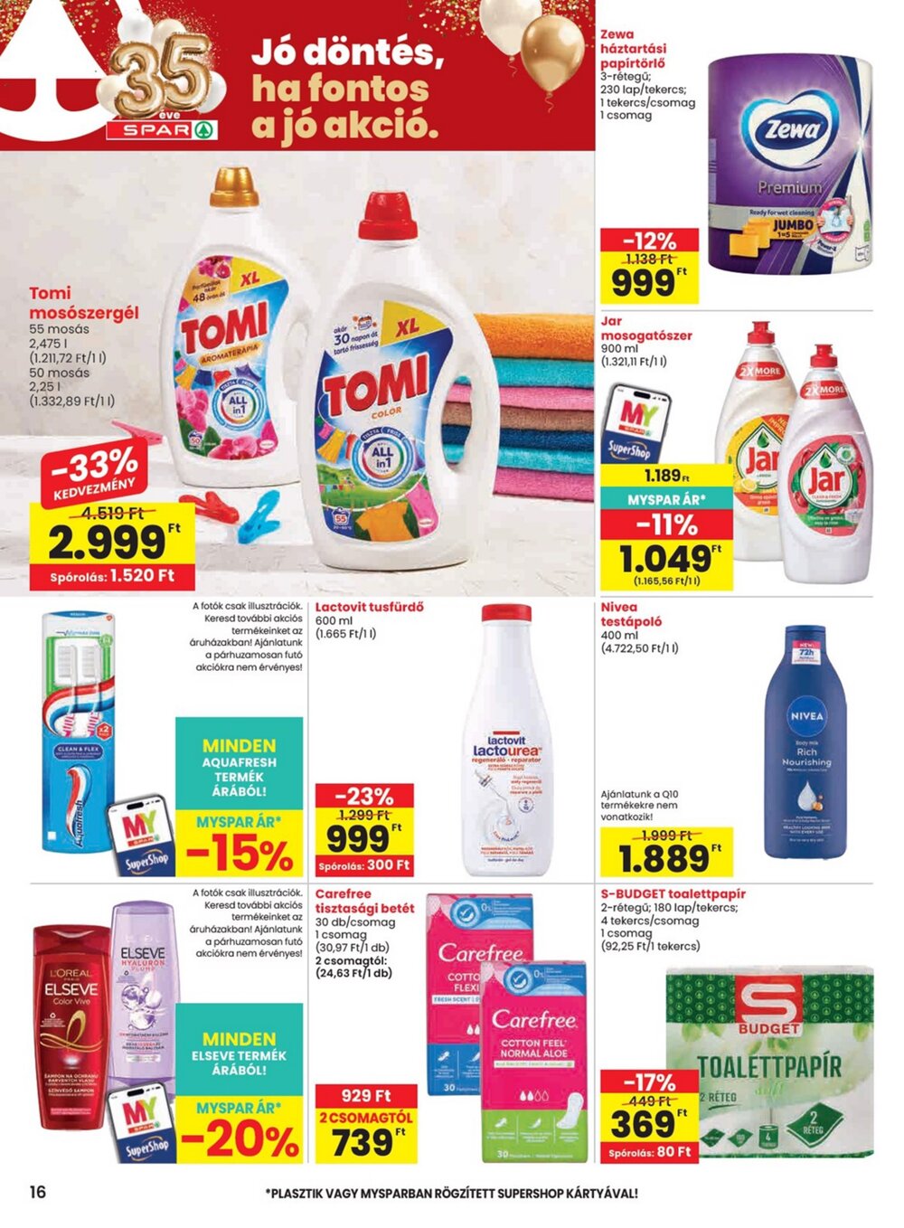 Spar akciós újság 2026.07.16-tól - 16. oldal.